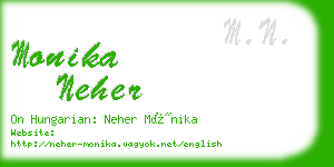 monika neher business card